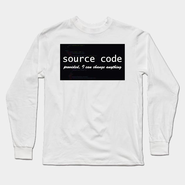 Source code provided Long Sleeve T-Shirt by The Programmer's Wardrobe